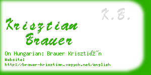 krisztian brauer business card